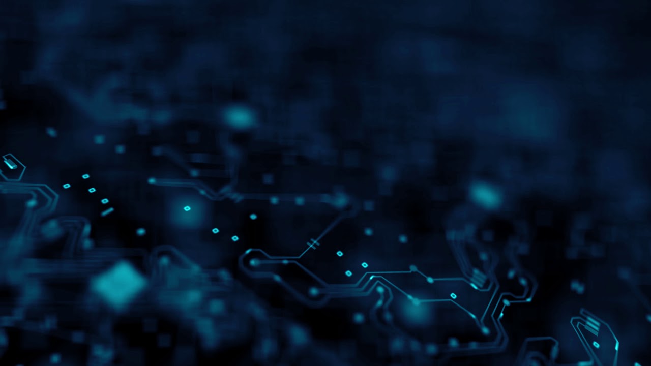 Blue Digital Electronic Circuit Board  footage