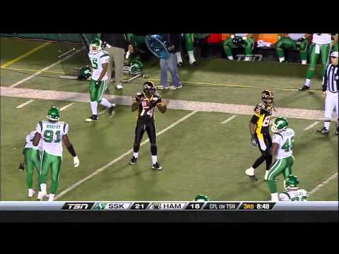 CFL Saskatchewan 32, Hamilton 25 - September 25, 2010