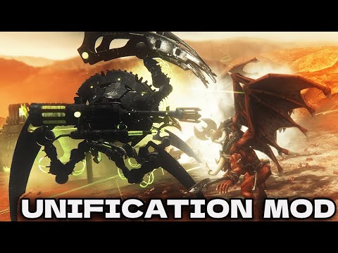 Necron Titans vs Chaos Greater Daemons! - Unification Mod, Warhammer 40K: Dawn of War: Soulstorm