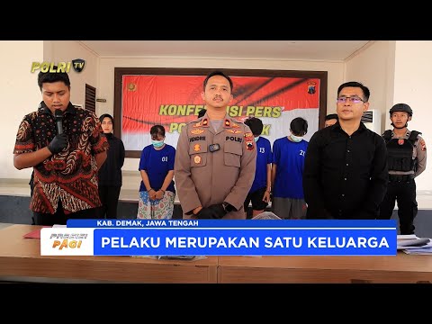 POLRES DEMAK BONGKAR SINDIKAT KELUARGA PEMBUAT DAN PENGEDAR UANG PALSU