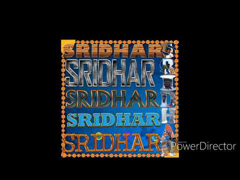 Sridhar name art video mp4 720p HD...