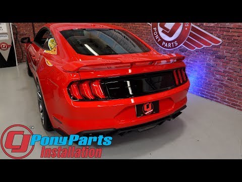 2015-2023 Mustang Ford Performance Taillight Panel Molding Gloss Black Without Emblem Installation