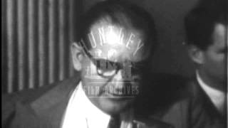 McCarthy criticises Eisenhower.  Archive film 94423