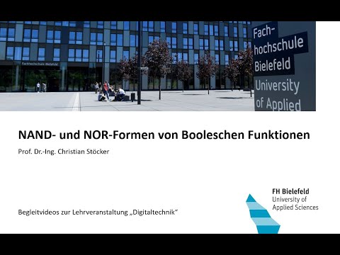 NAND- und NOR-Formen von Booleschen Funktionen