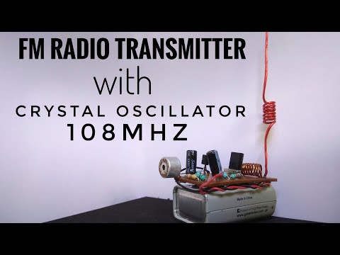 spy fm transmitter with crystal oscillator.. #electrical #arduino,, #electronic