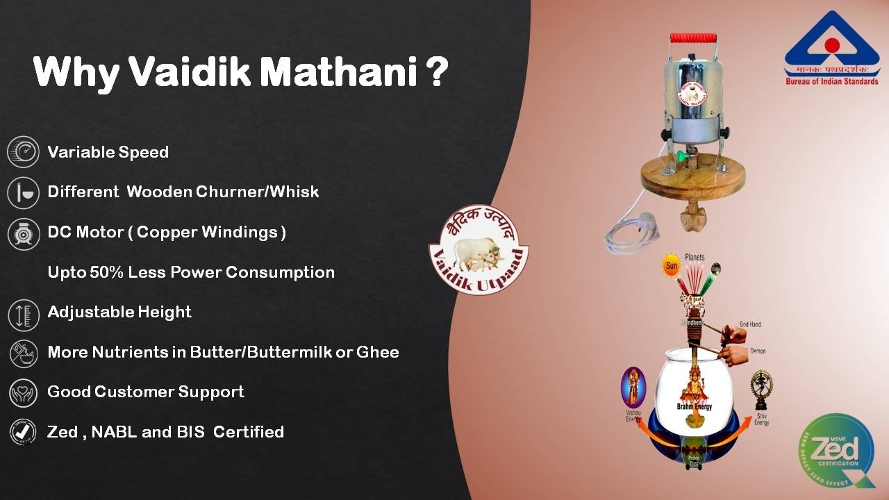 Vaidik Mathani Details in Hindi & English || Homemade Butter & Lassi Maker Machine ||