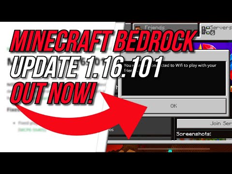 Minecraft BEDROCK UPDATE 1.16.101 OUT NOW! - Realms Connecting Fix - Change Log - (Minecraft News) 🔥