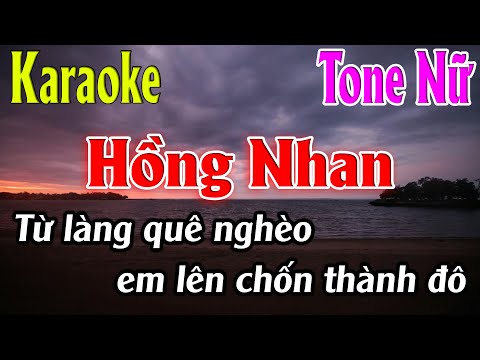 Hồng Nhan Karaoke Tone Nữ ( Em ) Karaoke Lâm Organ - Beat Mới