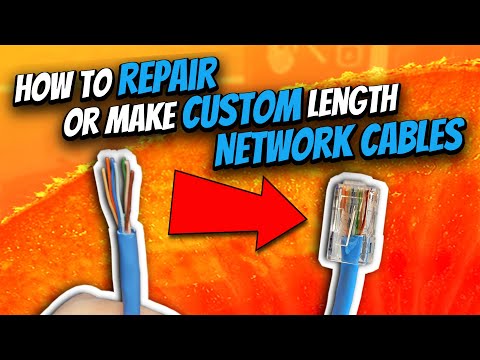 How to Repair Network Cables and DIY Custom Length Ethernet Cables (RJ-45, CAT5e & CAT6)