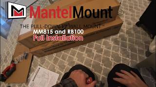 Motorized MantelMount MM815 and RB100 Recessed Box Full Installation