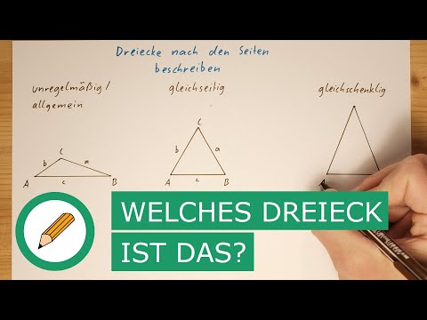 Welches Dreieck ist das? Dreiecke nach Seiten und Winkeln benennen | Mit Stift und Papier