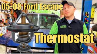 01-12 Ford Escape 3.0L P0128 Thermostat Replacement