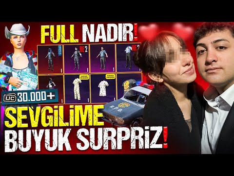 SEVGİLİME BÜYÜK SÜRPRİZ! NADİR HESAP ALIP 30.000 UC'YE FULLEDİK! | PUBG Mobile