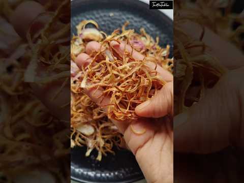How to make Crispy Fried onions for biriyani | Airfryer Recipe #shorts #trendingshorts #friedonion
