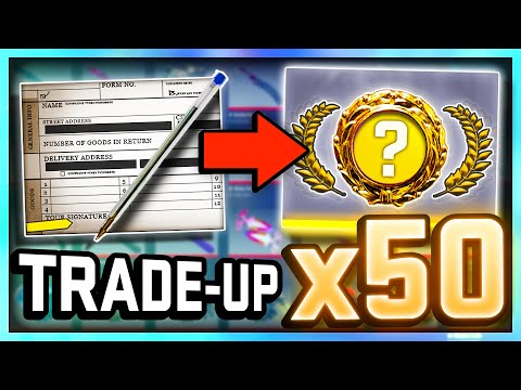 50 GOLD TRADE UPS IN 1 VIDEO (250x REDS)