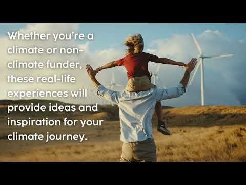 #PhilanthropyForClimate: start your climate journey now!