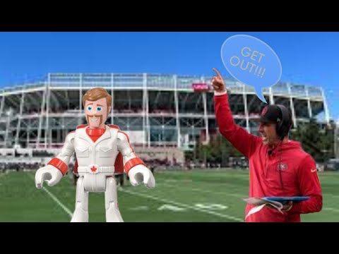 Duke Caboom "interrupts" the 49ers by singing Summer by Sunstroke Project for 3 mins and 30 seconds