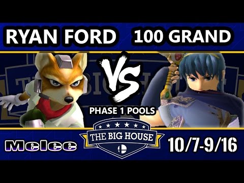 TBH6 SSBM - Ryan Ford (Fox) Vs. 100 Grand (Marth) Smash Melee Pools