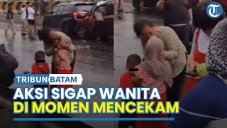 Sigap Walau Mencekam! Momen Seorang Wanita Tenangkan 2 Bocah usai Terlibat Laka Maut Tol Cipularang