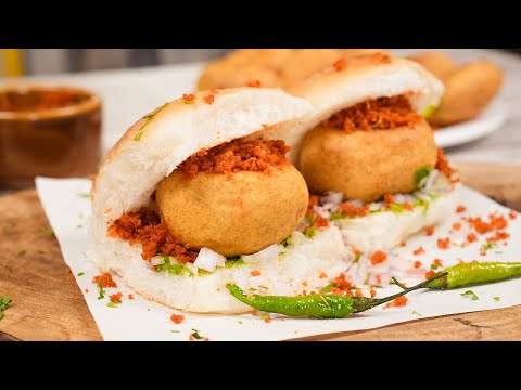 How To Make Authentic Mumbai Vada Pav At Home - The King of Indian Street Food