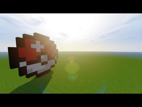 Minecraft Pixel Art ITA - Minecraft Pixel Art ITA: "Pokè Ball" TUTORIAL