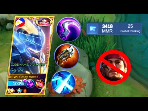 SABER NEW BEST 1 HIT BUILD!! THEY THINK I'M USING CHEAT