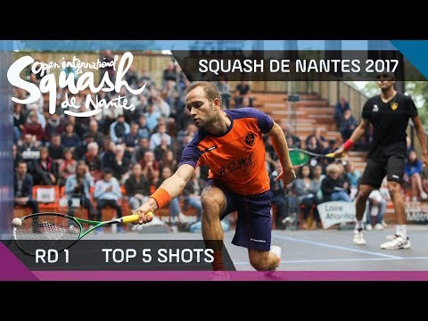 Squash: Top 5 Shots of the Day - Open International de Squash de Nantes 2017 Rd 1