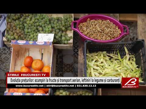 Evoluția prețurilor: scumpiri la fructe și transport aerian, ieftiniri la legume și carburanți