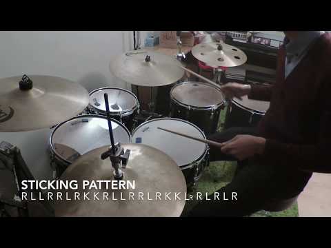 Sextuplet linear fill with 6 stroke roll and flam