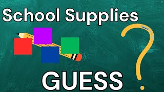 Guess the School Supplies gameplay video by swelsh, 4:25 duration