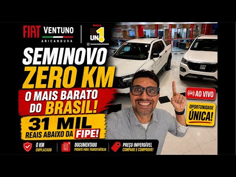 FIAT TITANO 2026 R$31.000 ABAIXO DA FIPE  TORO 22 VW TCROSS 25 (11) 2723-3000