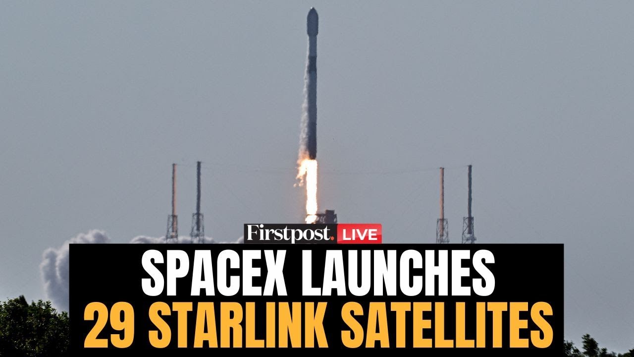 SpaceX Starlink Launch LIVE: SpaceX Falcon 9 Rocket Launches 29 Starlink Satellites in Florida