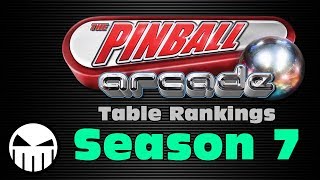 The Pinball Arcade (All Season 7 Tables Ranked)