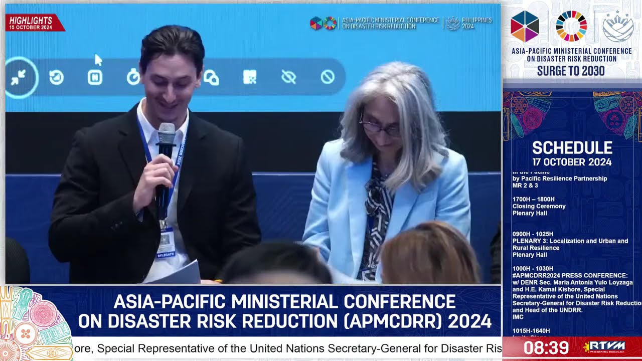 Asia-Pacific Ministerial Conference on Disaster Risk Reduction (APMCDRR) 2024 - Day 3 (17 Oct 2024)