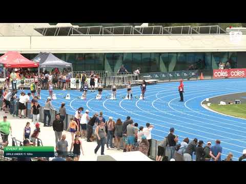Girls Under 11 100m H7 - 2020 State Combined Events Championships // LAVicTV