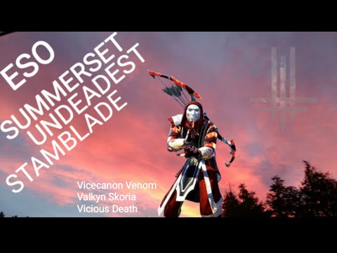 ESO SUMMERSET AND MIDYEARMAYHEM UNDEADEST NEW BUILD STAMINA NIGHTBLADE