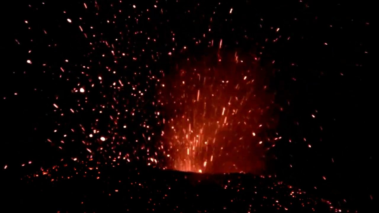 Volcano Eruption Volcanic landscape Scenery 4K background