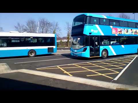VOLVO bus Translink ulsterbus 3180 arriving at Derry ~ Londonderry.