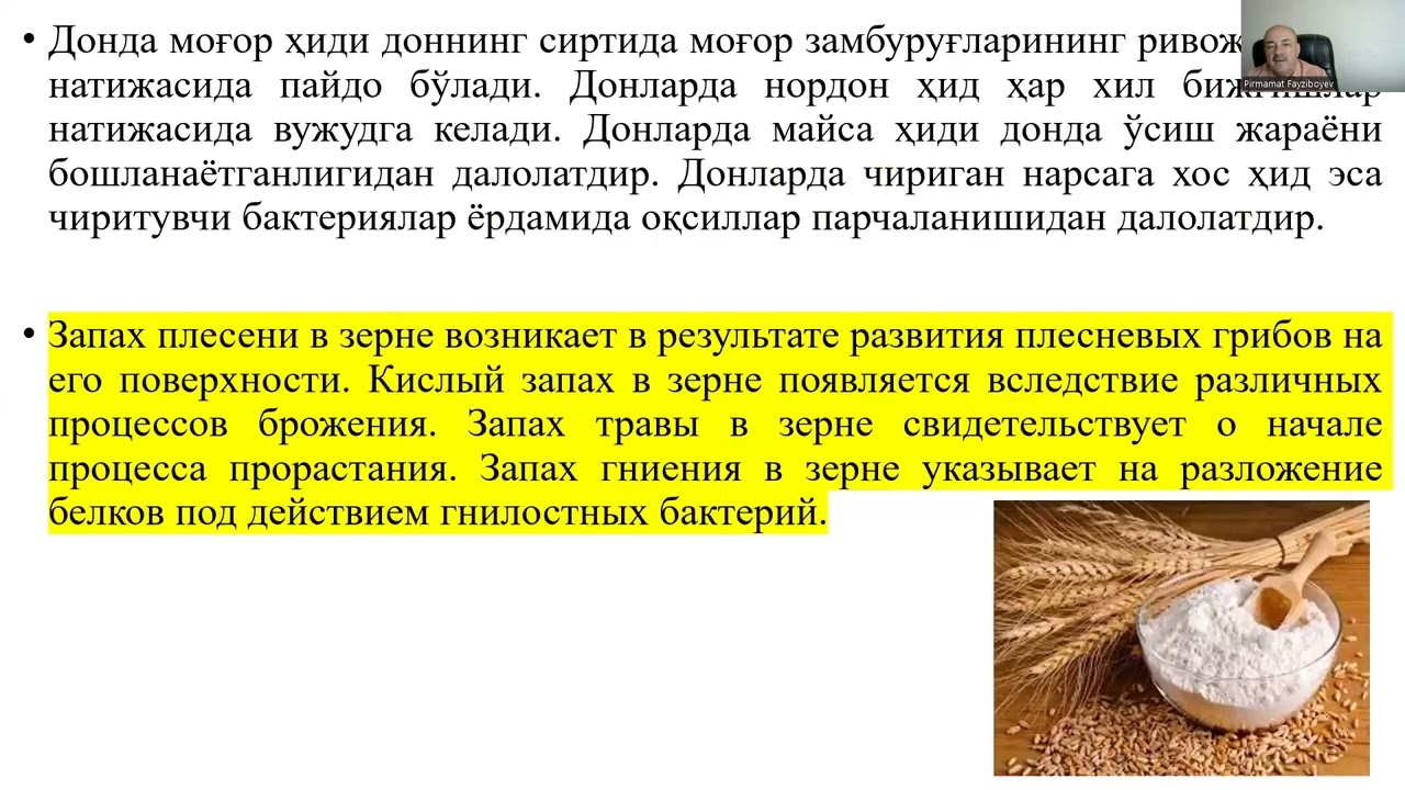 Санитарно-гигиеническая экспертиза зерна и хлебобулочных изделий