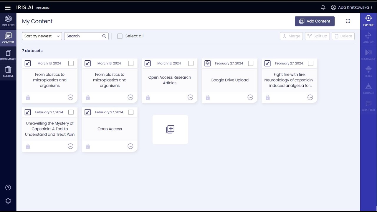 Iris.ai Researcher Workspace -  Your Dashboard video thumbnail