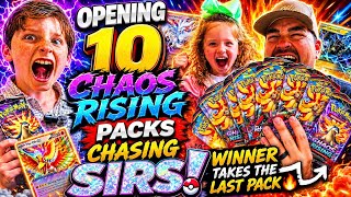 Opening 10 Chaos Rising Packs Chasing SIRs! Winner Takes The Last Pack 🔥