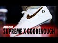 ON FOOT Nike Air Force 1 SP Supreme X GOODENOUGH White Black Leopard Multi Schopes 4K IM3483 100