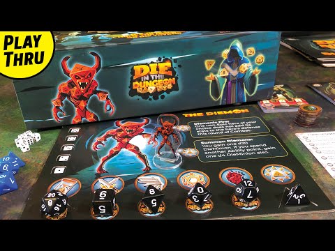 DIE in the DUNGEON Solo Playthrough showing How to Play