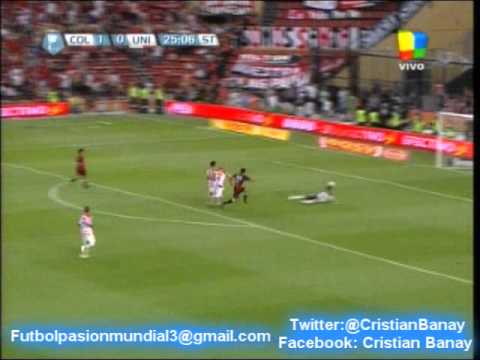 Colon 2 Union 0 (Relato German Lucero ) Torneo Inicial 2012 Los goles (18/11/2012)