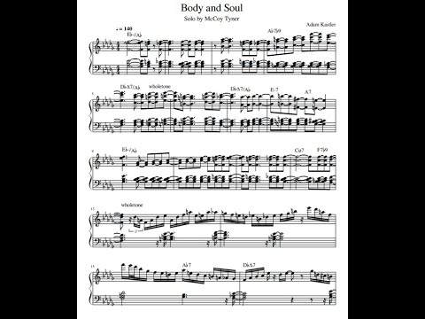 Body and Soul - McCoy Tyner Solo Transcription