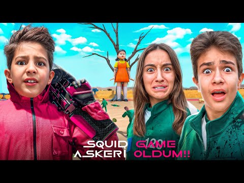 SQUID GAME ASKERİ OLDUM!!! GERÇEK HAYATTA SQUID GAME 