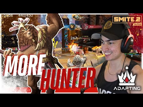 PLAY HUNTER WIN GAME! Anhur Jungle Smite 2 Deity Ranked Conquest