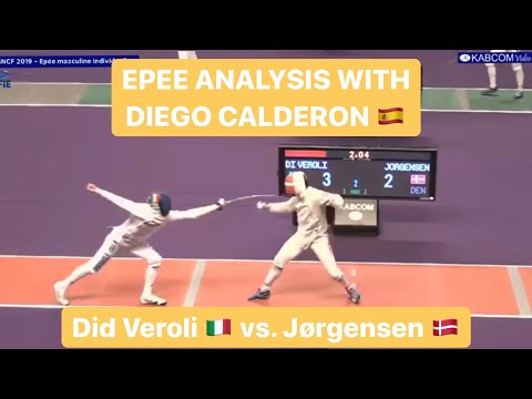 Epee Analysis with Diego Calderon - Paris 2019 - L64 - Di Veroli ITA v Jorgensen DEN