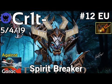 Support Cr1t- [EG] plays Spirit Breaker!!! Ward spots shown! Dota 2 7.21