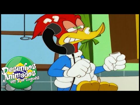 Capa de Pica-Pau em Português | Grudado em Você | Compilação De 1 Hora | Desenhos Antigos